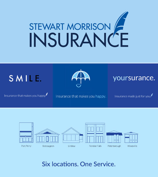 Stewart Morrison Insurance branding graphics